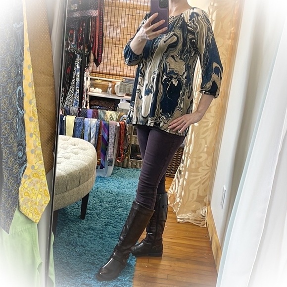 💕Super cute marbled Lularoe Blouse 3/4 sleeve💕 - Picture 5 of 16